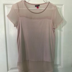 Pale pink, sheer too